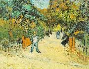 Vincent Van Gogh Entrance to the Public Park in Arles France oil painting artist